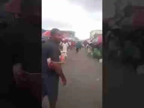 Market Women In Owerri, Others On The Run Because Of Soldiers (Video)